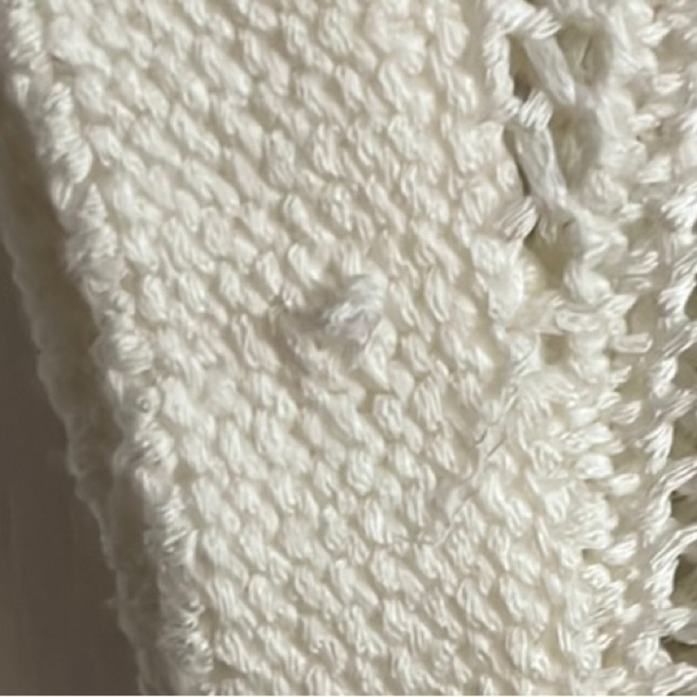Christopher & Banks Cream Tie Front Short Sleeve Blouse - Picture 7 of 10